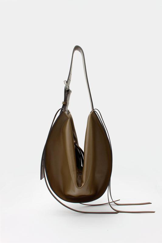 L'Amaca Maxi Bag Nappa Artichoke green