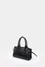 Load image into Gallery viewer, La Mamma Mini Bag Cocco print leather Black