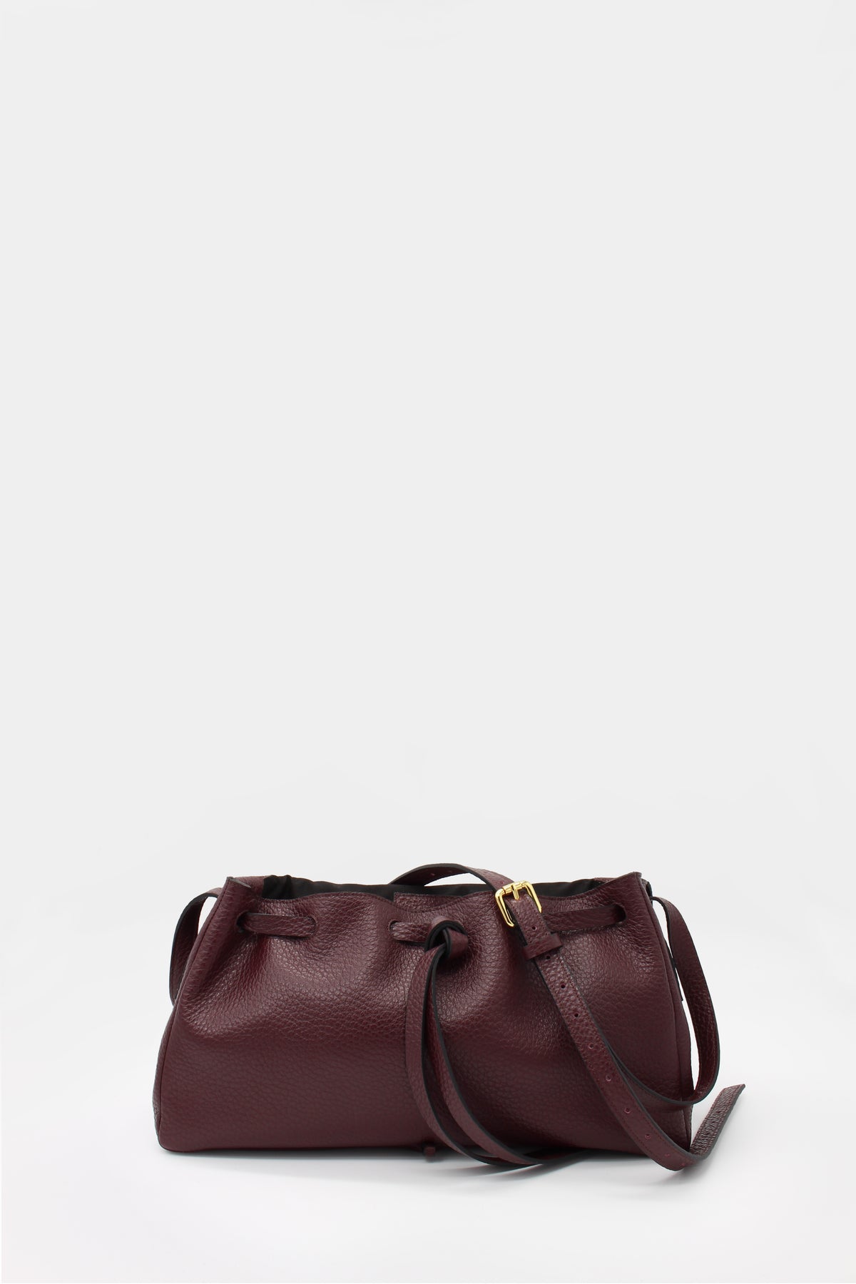 La Bisaccia Midi Bag Tumbled Vinaccia