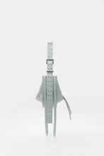 Load image into Gallery viewer, L'Amaca Mini Bag Ostrich print Leather Grey Sky