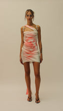 Load image into Gallery viewer, PRE ORDER - Uriel Dress White base and Pink print