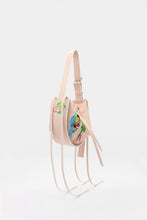 Load image into Gallery viewer, L'Amaca Bag Mini Tumbled Leather Brazil Embroidery Light Pink