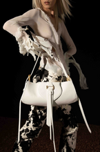 Load image into Gallery viewer, Buckle Bag Maxi Leather White