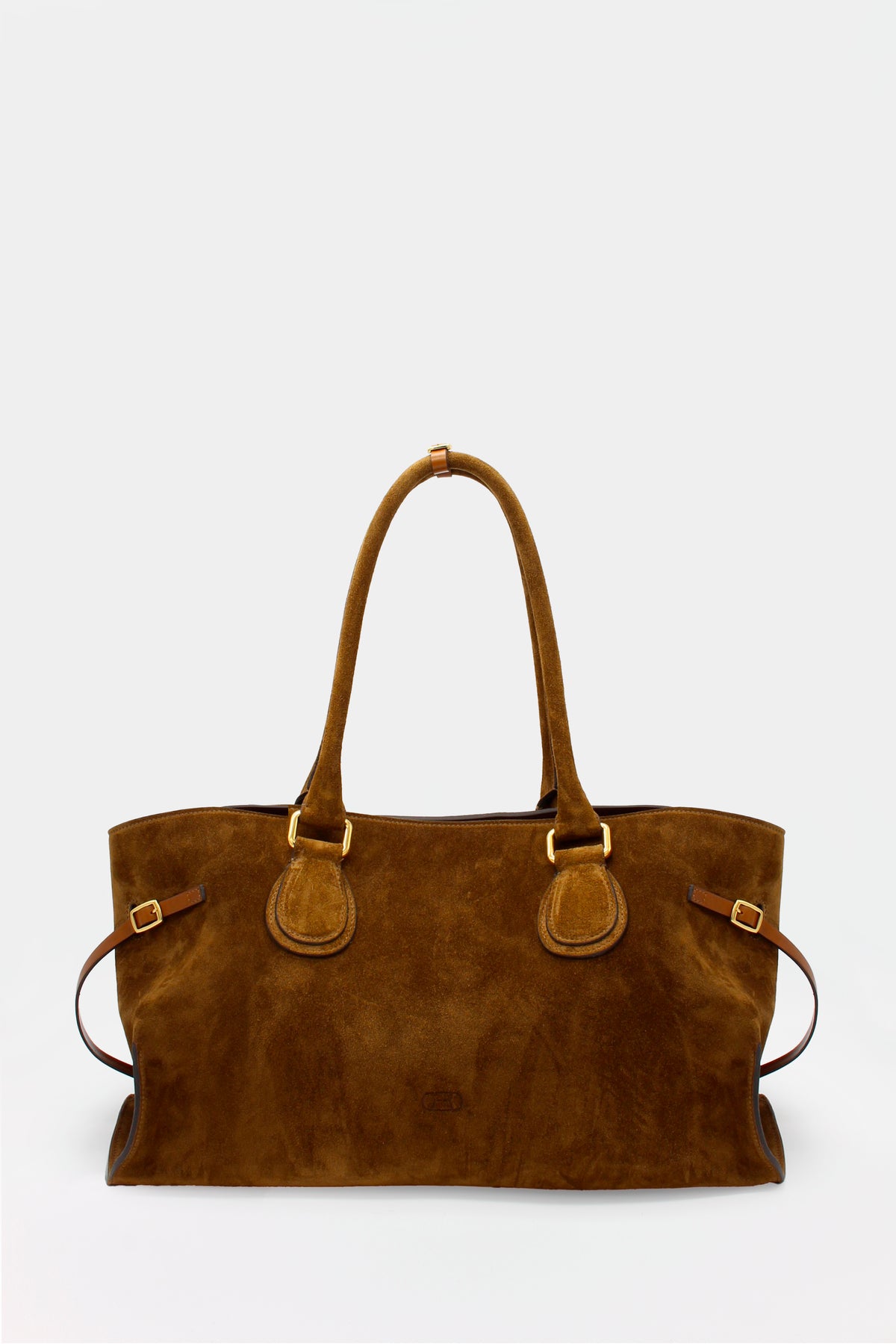 La Mamma Maxi Bag Suede Tabacco & Caramel