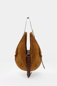 Sunset Bag Maxi Suede Caramel and Calf Cuir