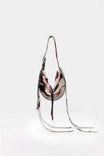Load image into Gallery viewer, L'Amaca Mini Bag Cavallino Tie Dye Leather White and Wine
