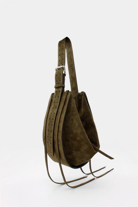 L'Amaca Maxi Bag Suede Hunter green
