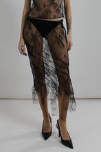 Load image into Gallery viewer, PRE ORDER - Ripped Skirt Black
