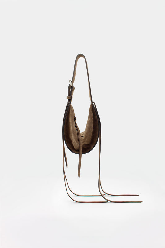 L'Amaca Mini Bag Suede Stone