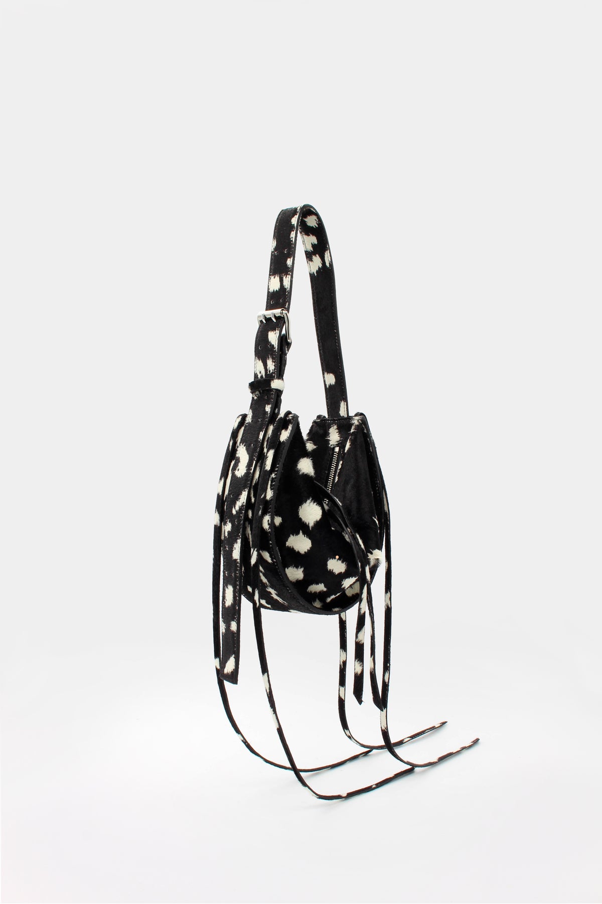 L'Amaca Mini Bag Black & White Deer print
