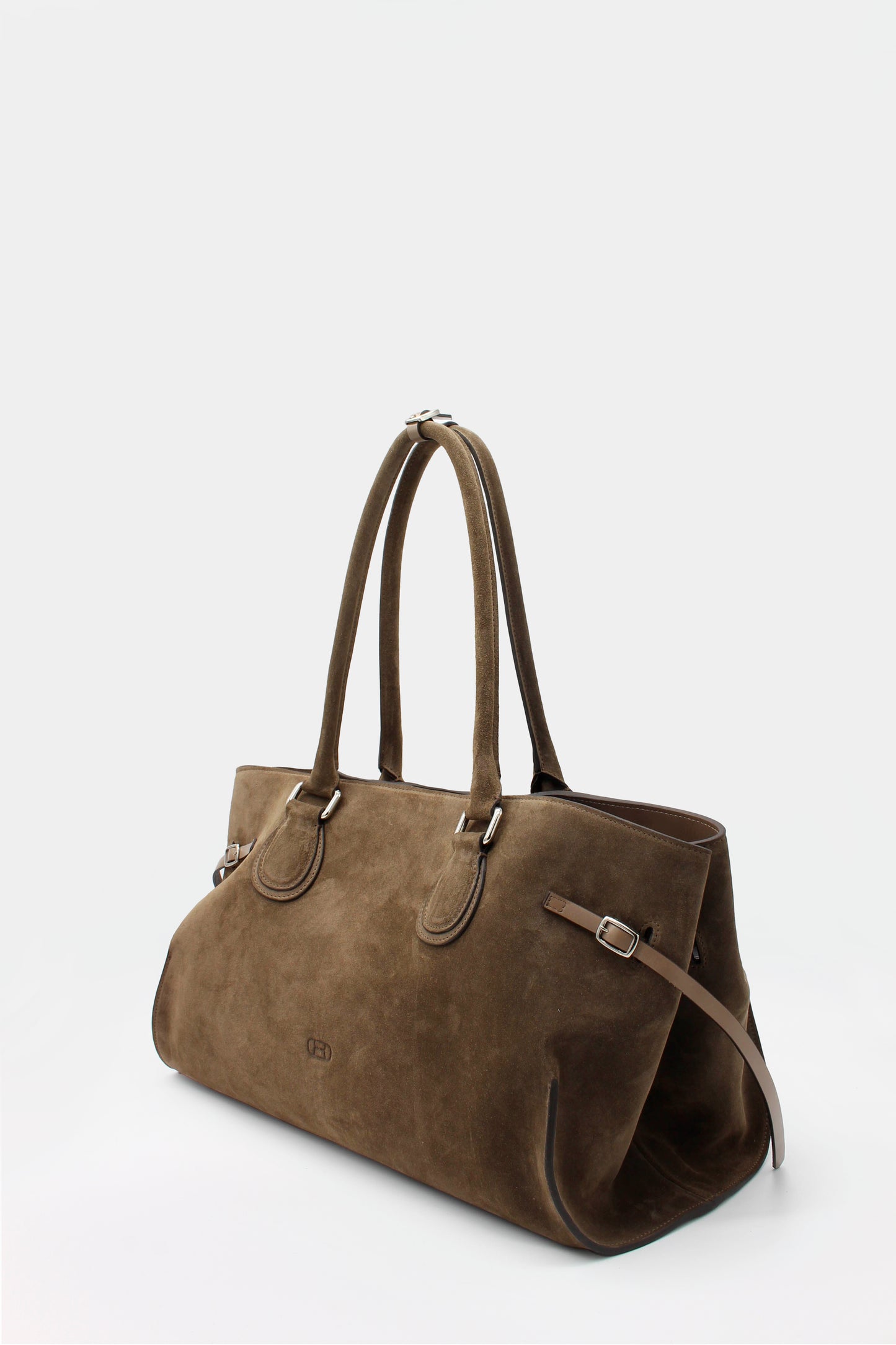 La Mamma Maxi Bag Suede Stone & Shale