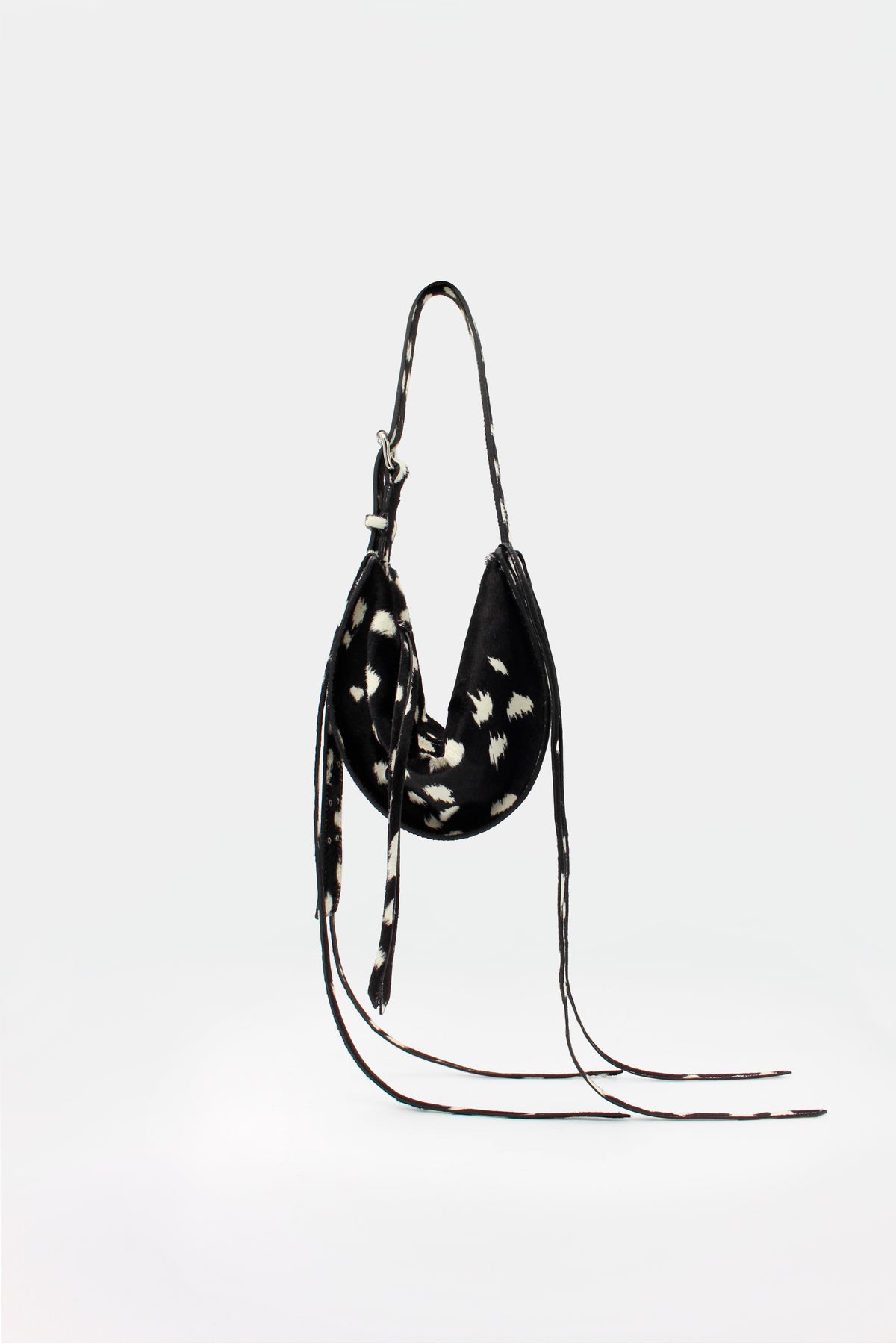 L'Amaca Mini Bag Black & White Deer print