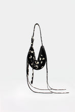 Load image into Gallery viewer, L'Amaca Mini Bag Black &amp; White Deer print
