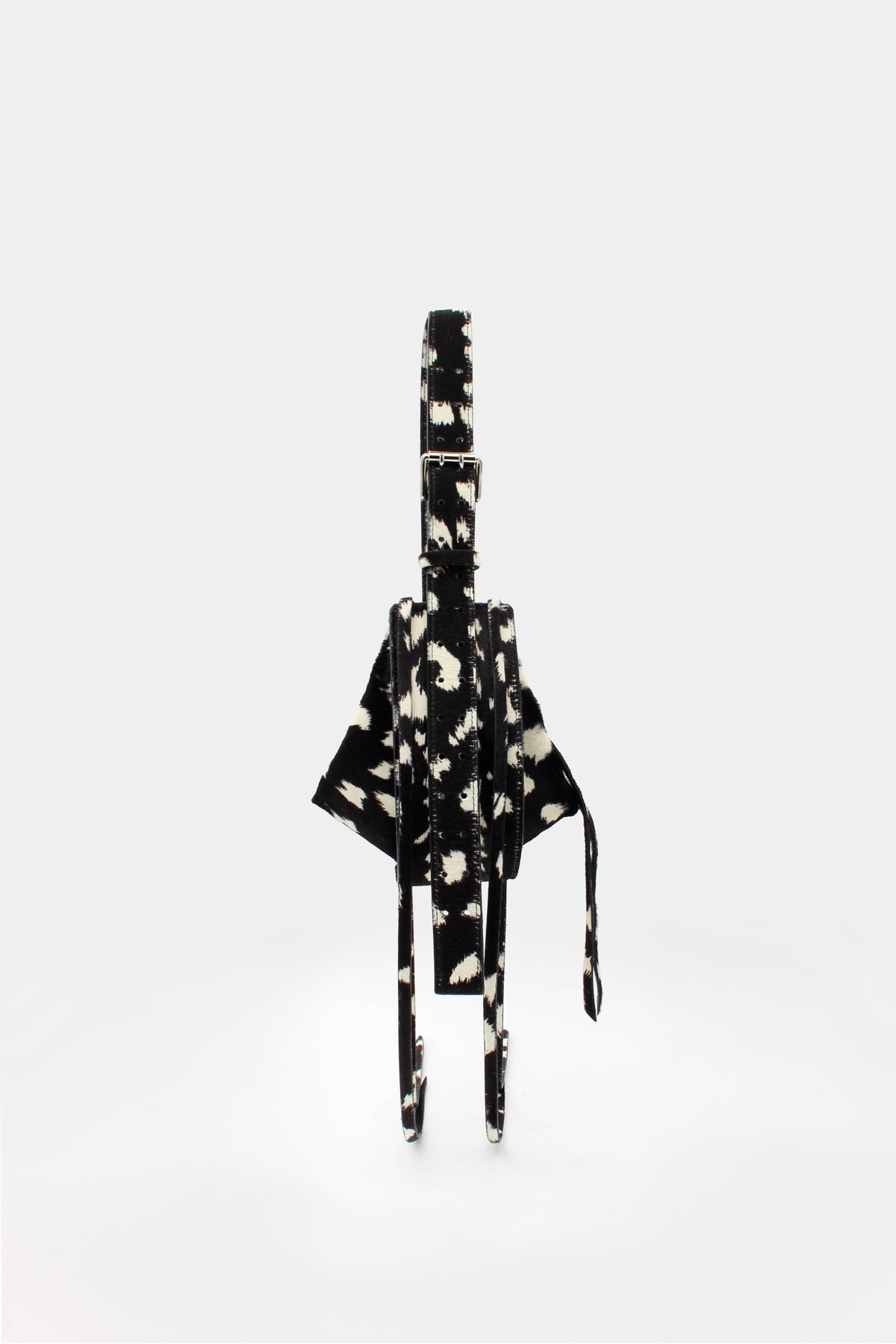 L'Amaca Mini Bag Black & White Deer print