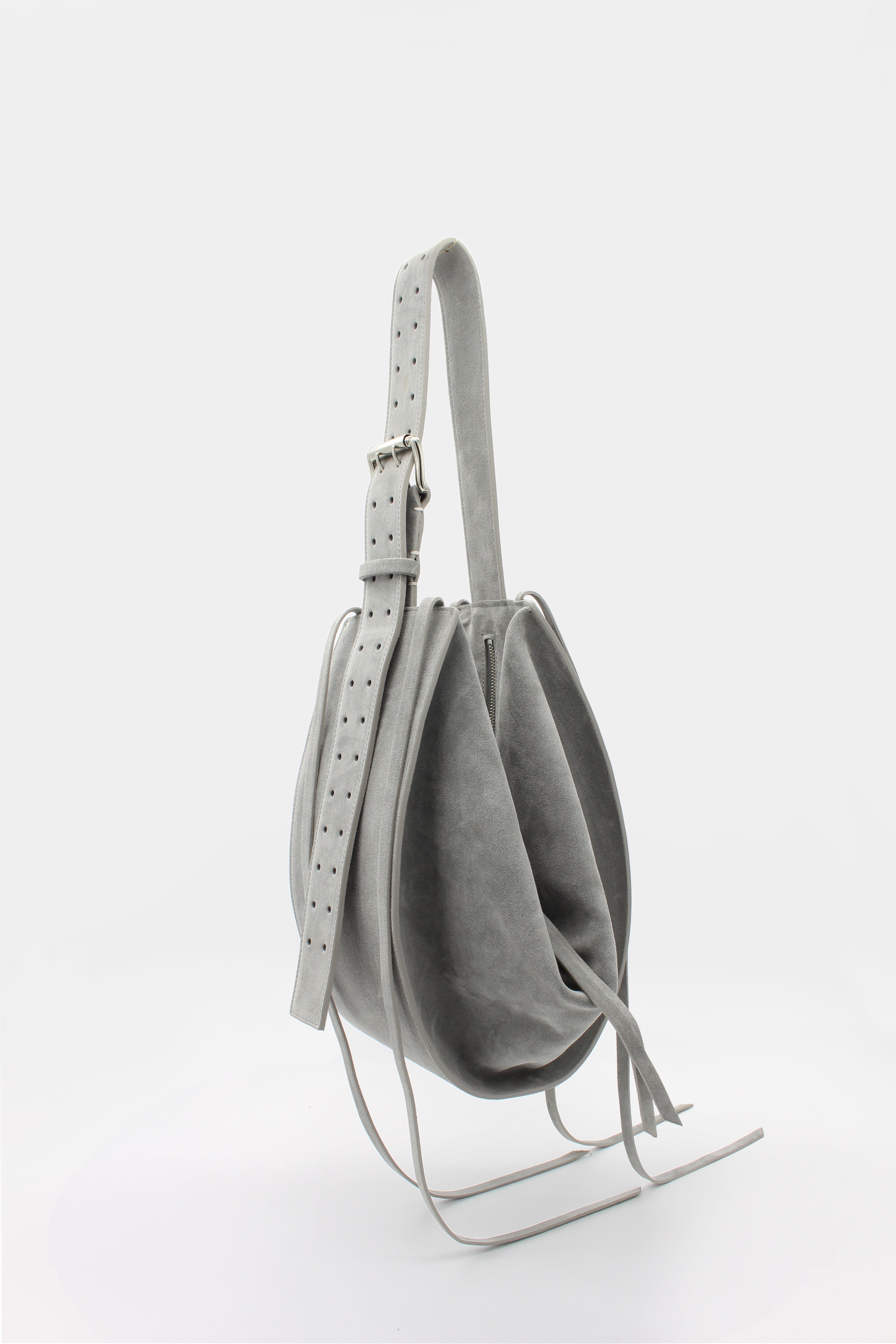 L'Amaca Maxi Bag Suede Light Grey – RADICA STUDIO