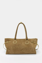 Load image into Gallery viewer, La Mamma Maxi Bag Suede Sand and Olive
