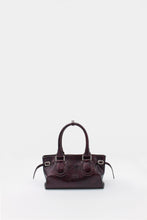 Load image into Gallery viewer, La Mamma Mini Bag Vernicetta Snake Leather Vinaccia

