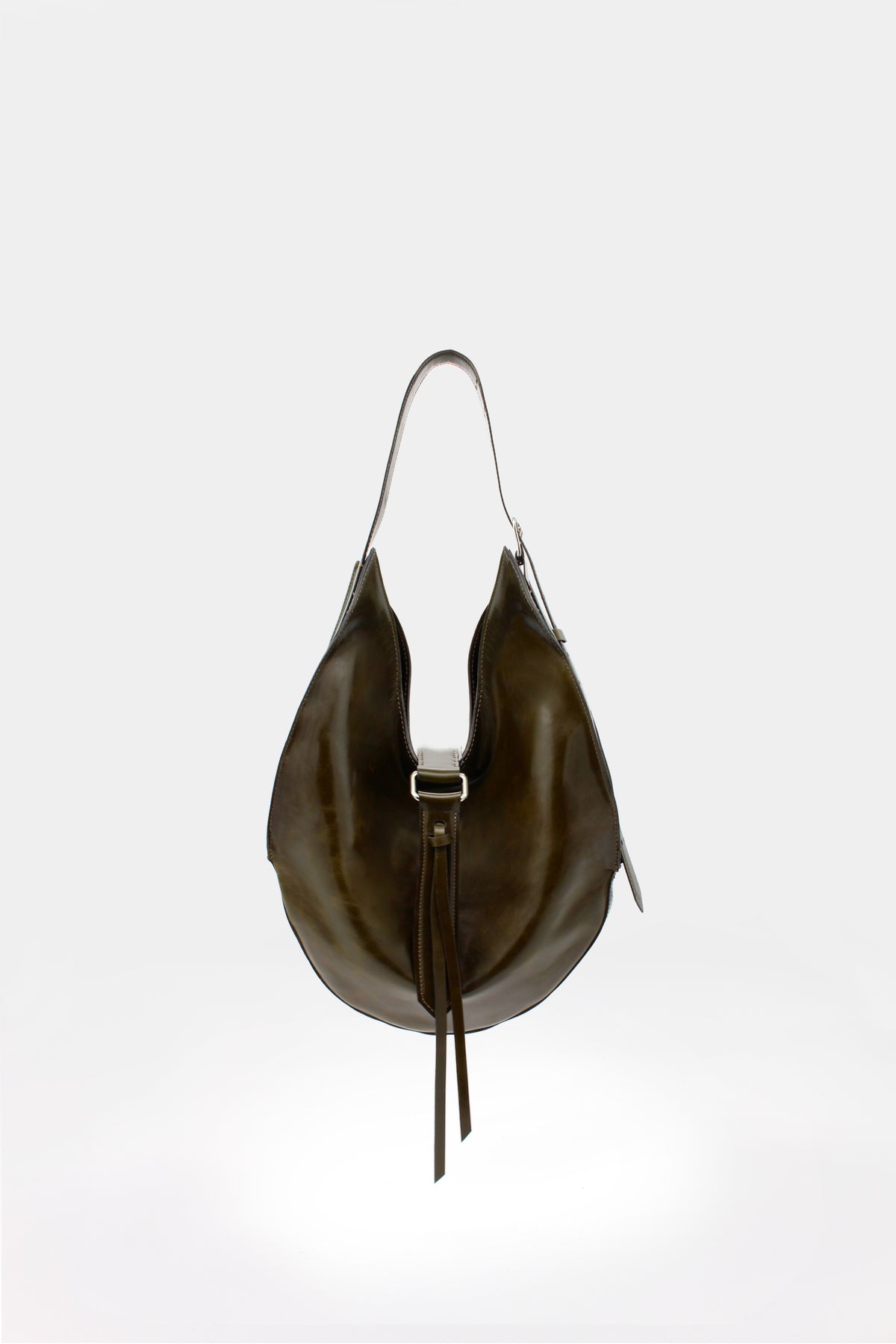 Sunset Midi Bag Pull up Dark militar green