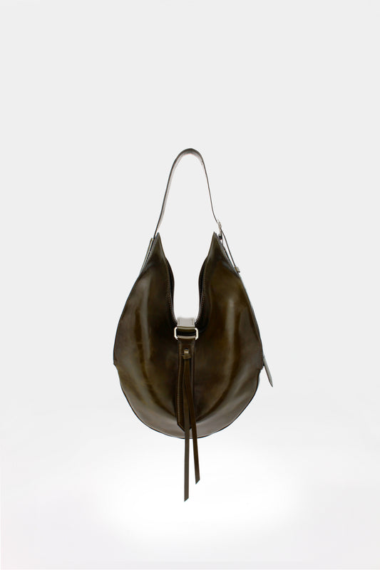 Sunset Midi Bag Pull up Dark militar green