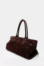 Load image into Gallery viewer, La Mamma Maxi Bag Suede Coconut and Black
