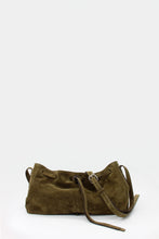 Load image into Gallery viewer, La Bisaccia Midi Bag Suede Hunter green
