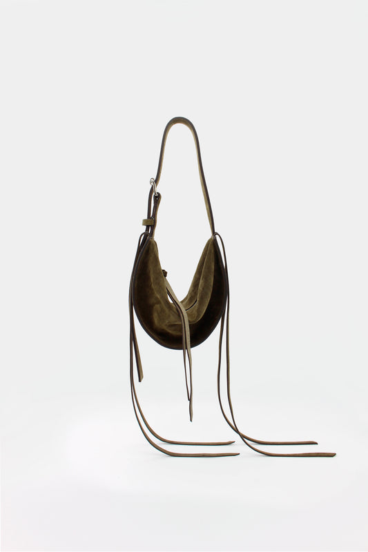 L'Amaca Mini Bag Suede Hunter Green