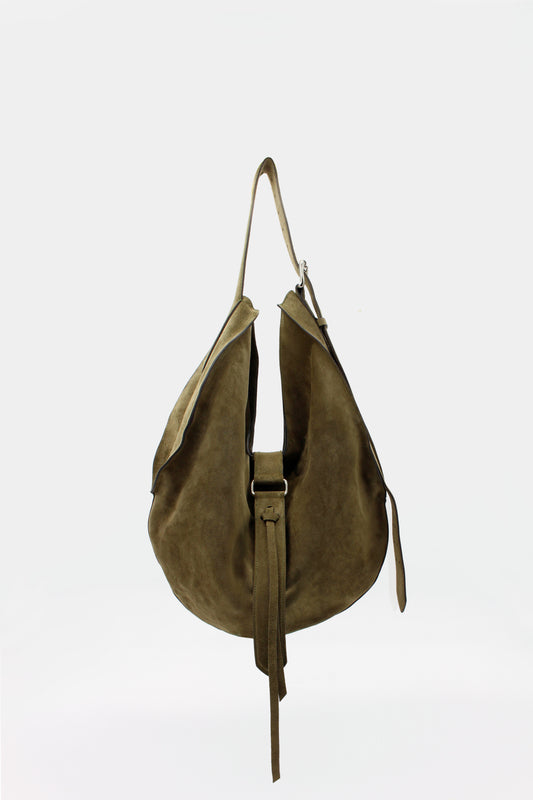 Sunset Maxi Bag Suede Hunter green
