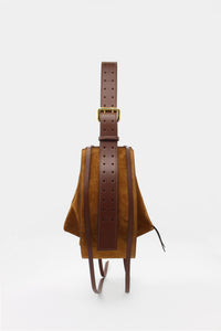 L'Amaca Maxi Bag Suede Caramel and Nappa Cuir