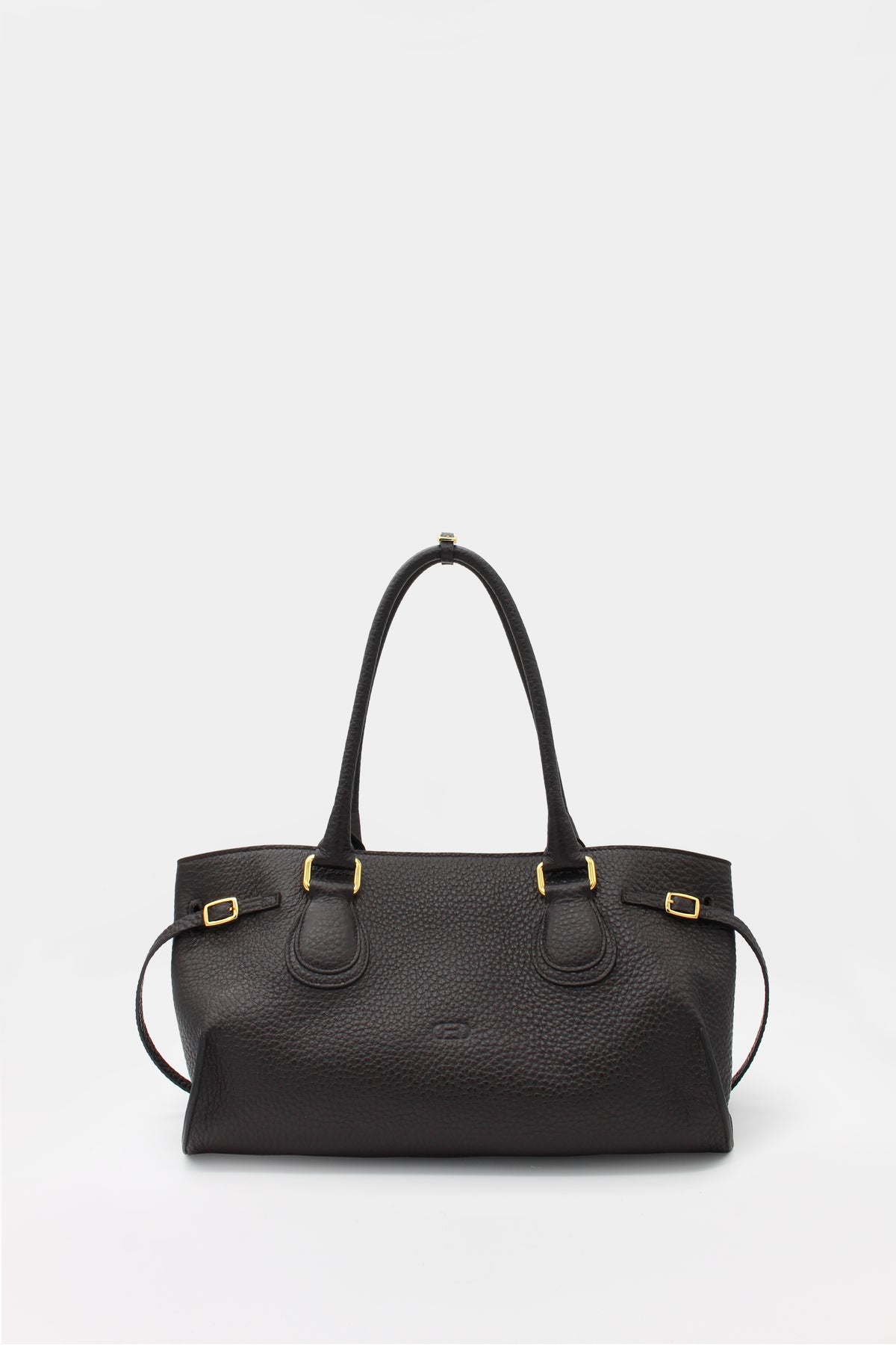 La Mamma Midi Bag Tumbled Leather Caffè