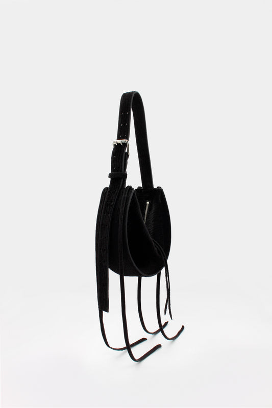 L'Amaca Mini Bag Cavallino Astrackan Black