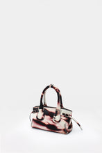 Load image into Gallery viewer, La Mamma Mini Bag Cavallino leather tie dye White and Whine
