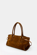 Load image into Gallery viewer, La Mamma Midi Bag Suede Tabacco &amp; Caramel
