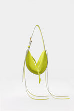 Load image into Gallery viewer, L&#39;Amaca Mini Bag Ostrich print Leather Lime
