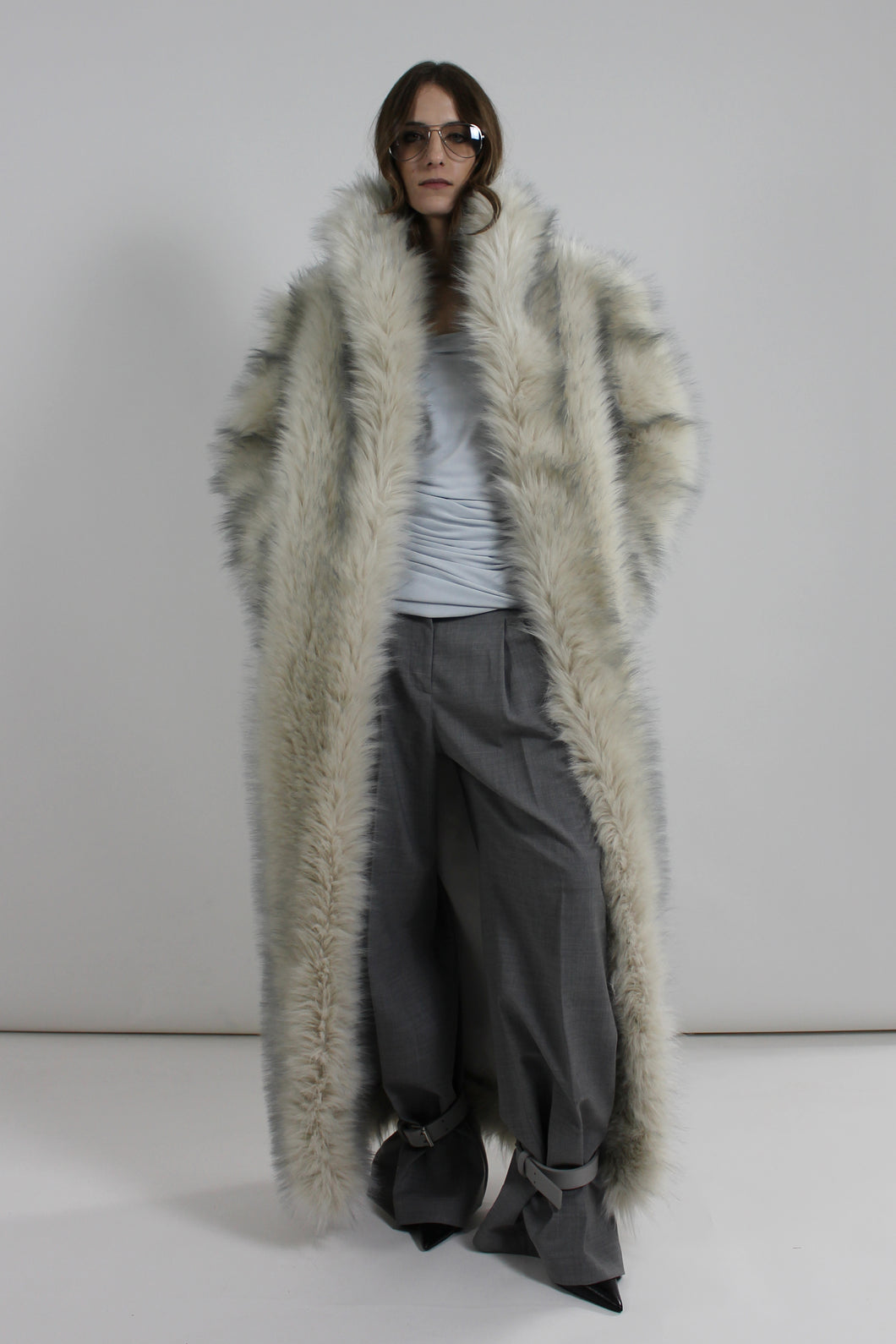 PRE ORDER - Sabrina Coat Fox White Frosted Grey