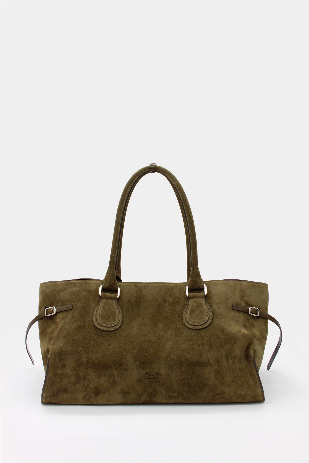 La Mamma Maxi Bag Suede Hunter green & Artichoke green