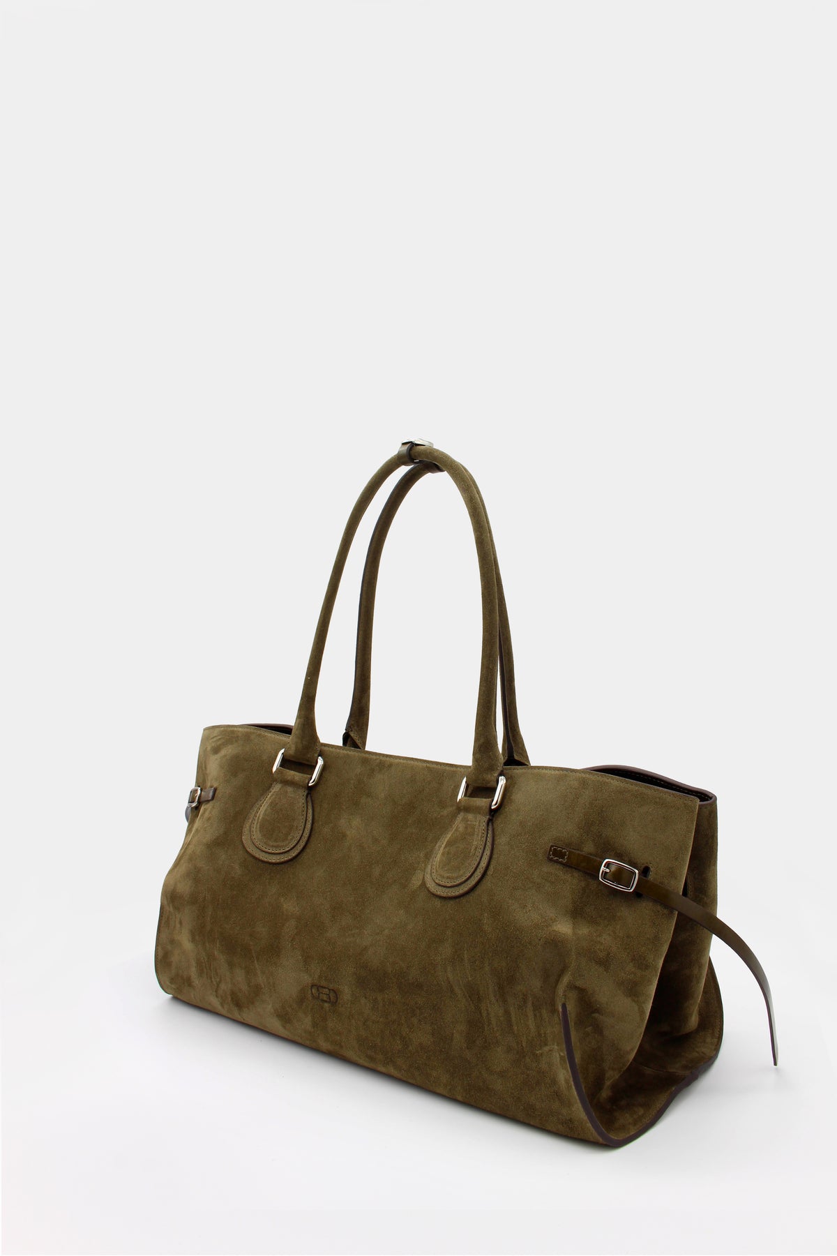 La Mamma Maxi Bag Suede Hunter green & Artichoke green