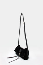 Load image into Gallery viewer, La Bisaccia Mini bag Suede Black &amp; Cocco print Black
