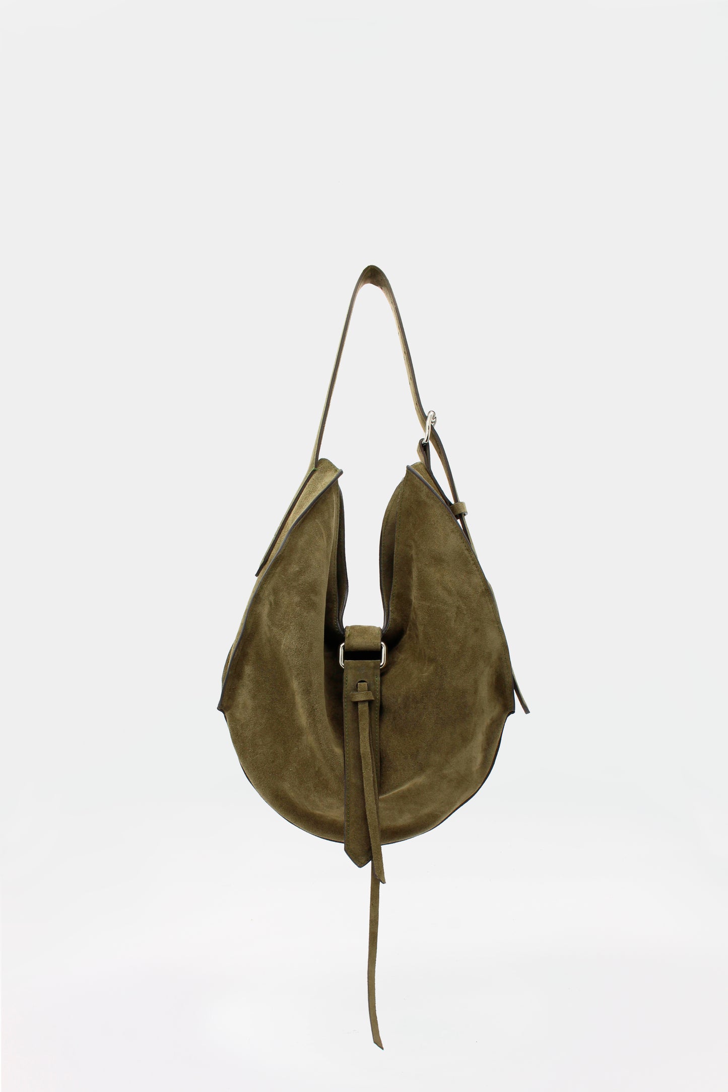 Sunset Midi Bag Suede Hunter green
