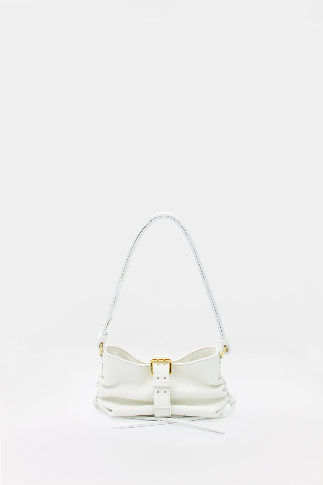 Dragonfly Mini Bag Tumbled Leather Off White