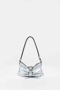 Dragonfly Bag Mini Laminated Silver