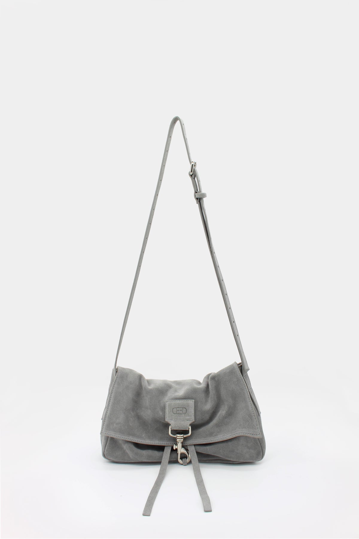La Bisaccia Mini bag Suede Light grey