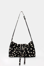 Load image into Gallery viewer, La Bisaccia Midi Bag Cavallino Black &amp; White deer print
