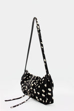 Load image into Gallery viewer, La Bisaccia Midi Bag Cavallino Black &amp; White deer print
