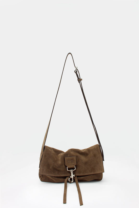La Bisaccia Mini bag Suede Stone