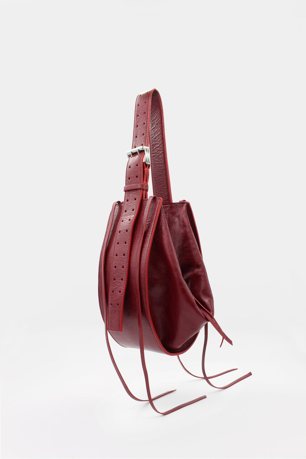L'Amaca Maxi Bag Soufflè Dark Red