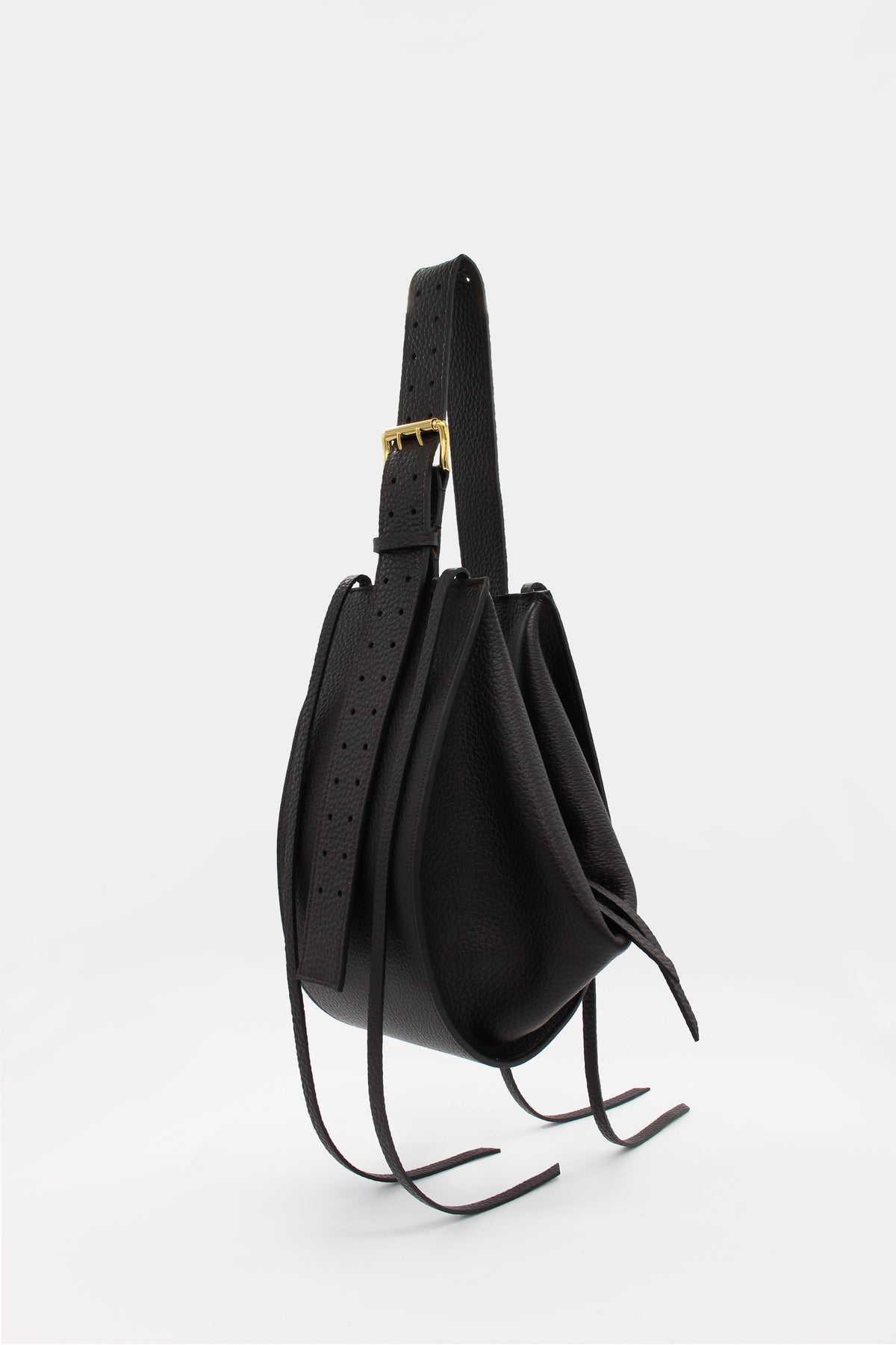 L'Amaca Maxi Bag Tumbled Dark Chocolate