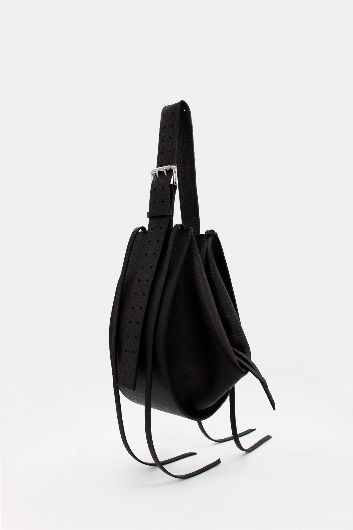 L'Amaca Maxi Bag Tumbled Black