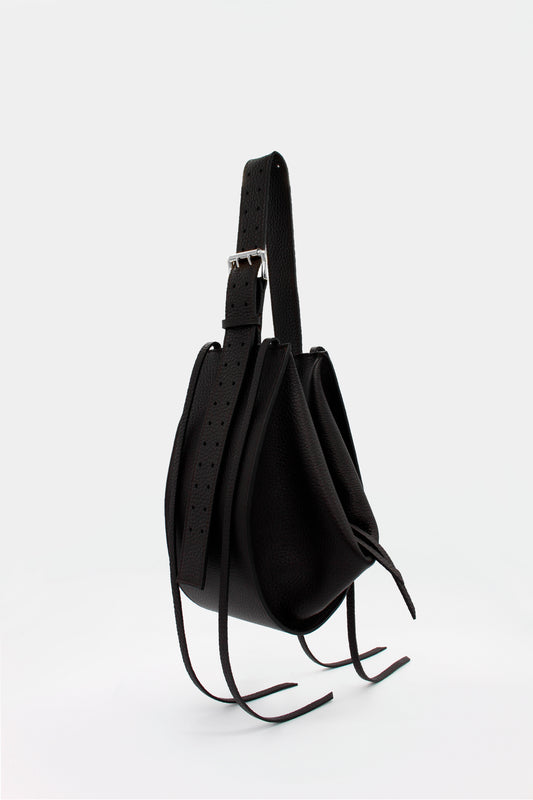 L'Amaca Maxi Bag Tumbled Black