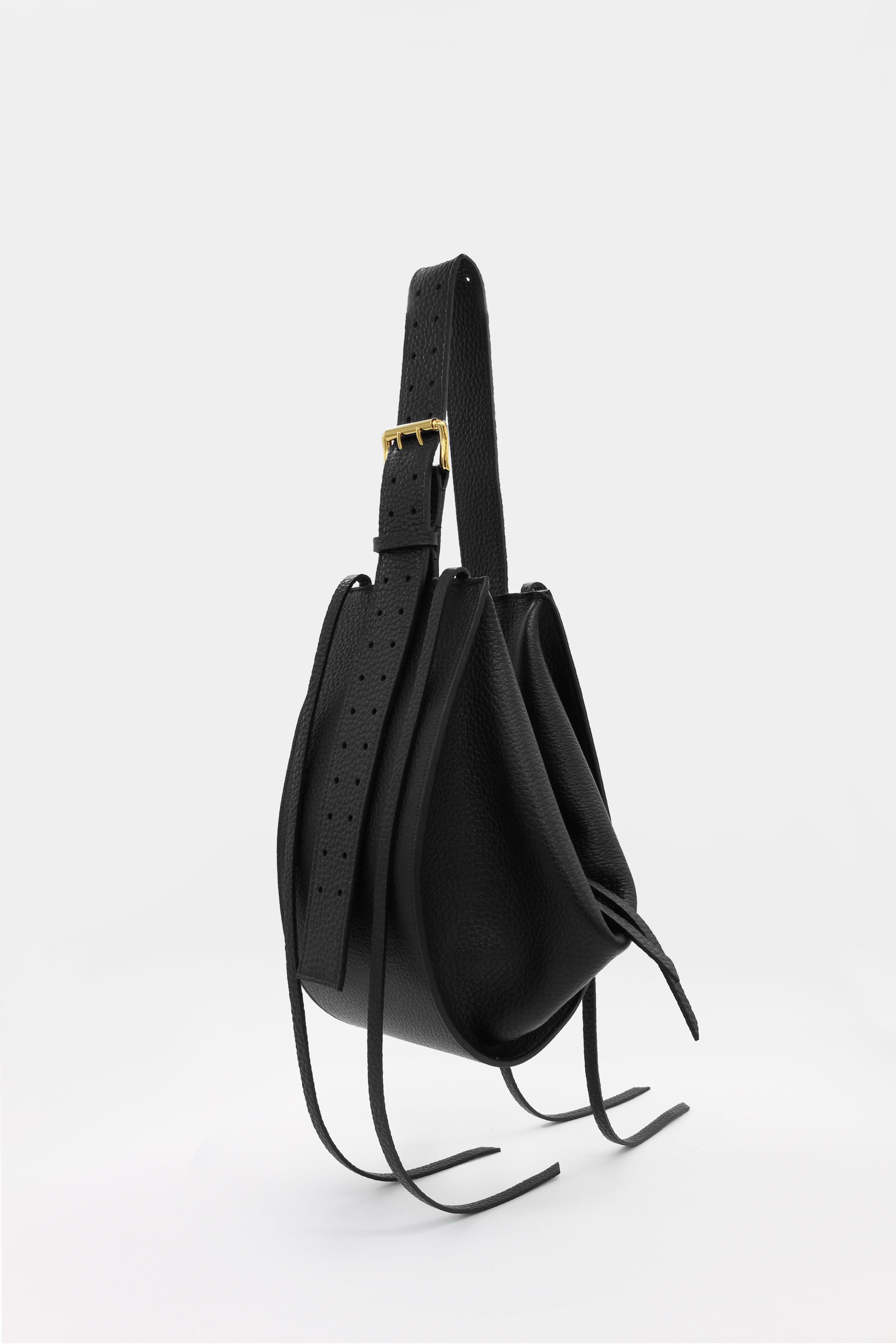 L'Amaca Bag Maxi Tumbled Black – RADICA STUDIO