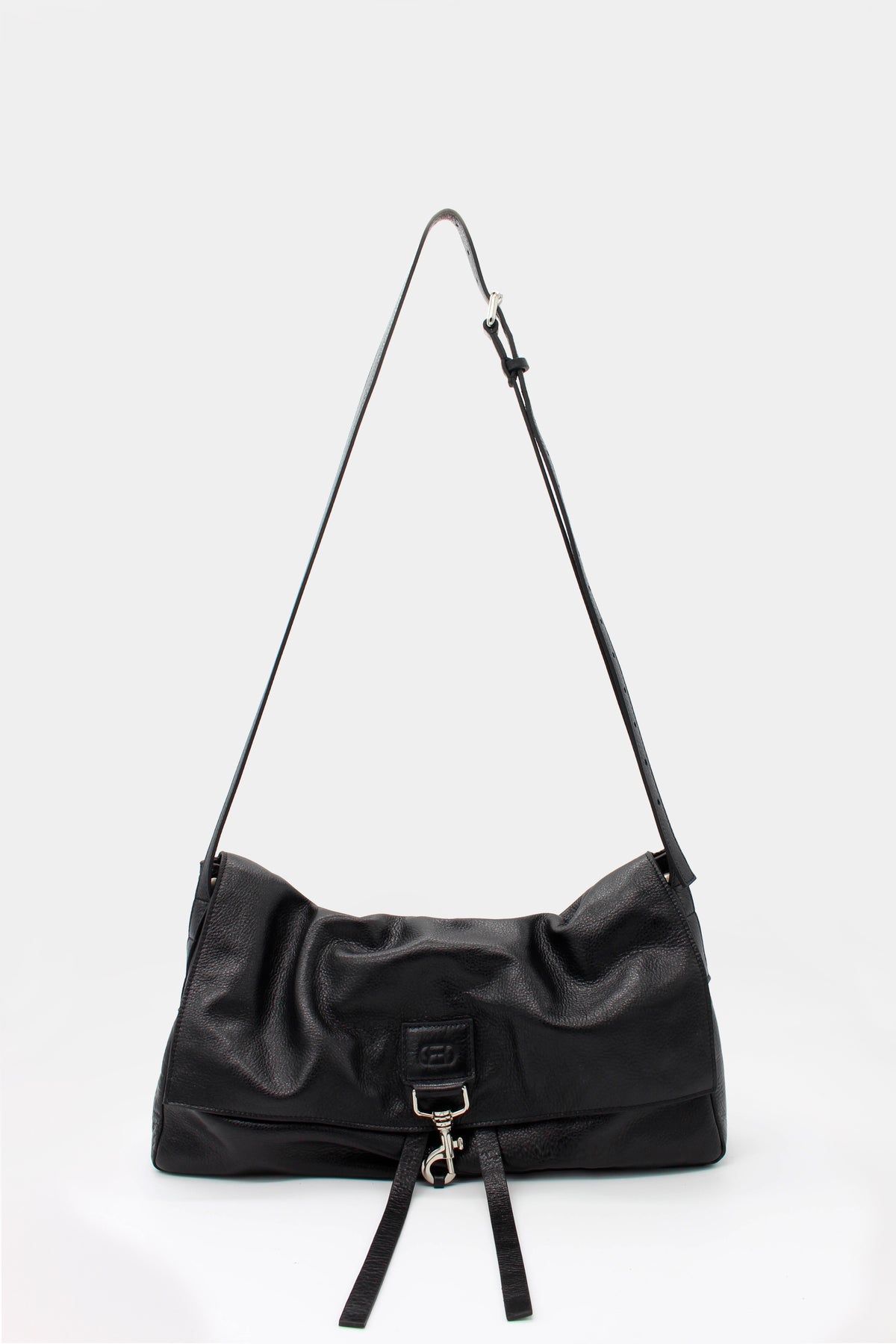 La Bisaccia Midi Bag Soufflè Black